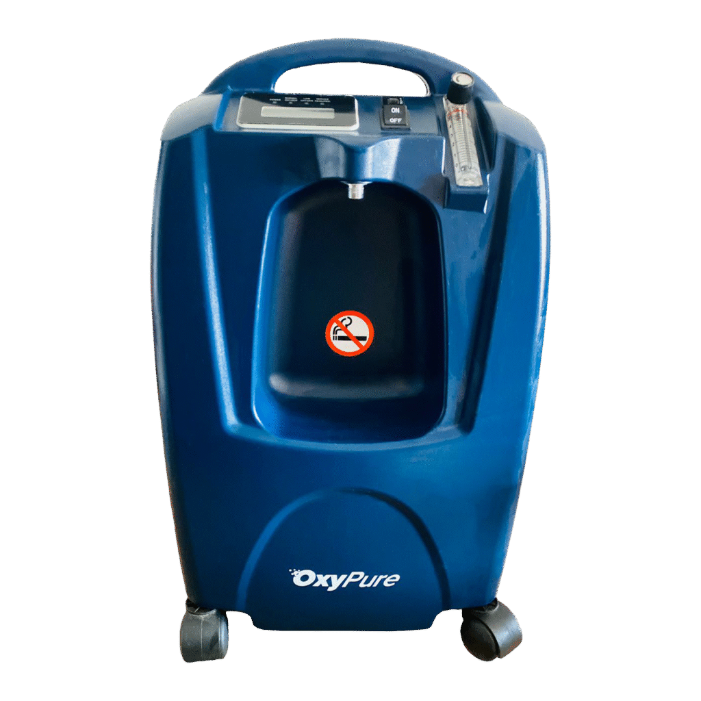 Oxypure concentrador de oxigeno estacionario vista frontal