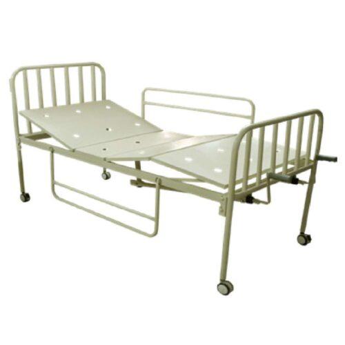 cama de hospital manual con barandas cm 046