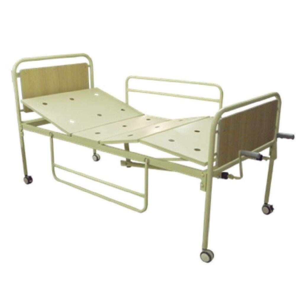 cama de hospital manual de 2 manivelas
