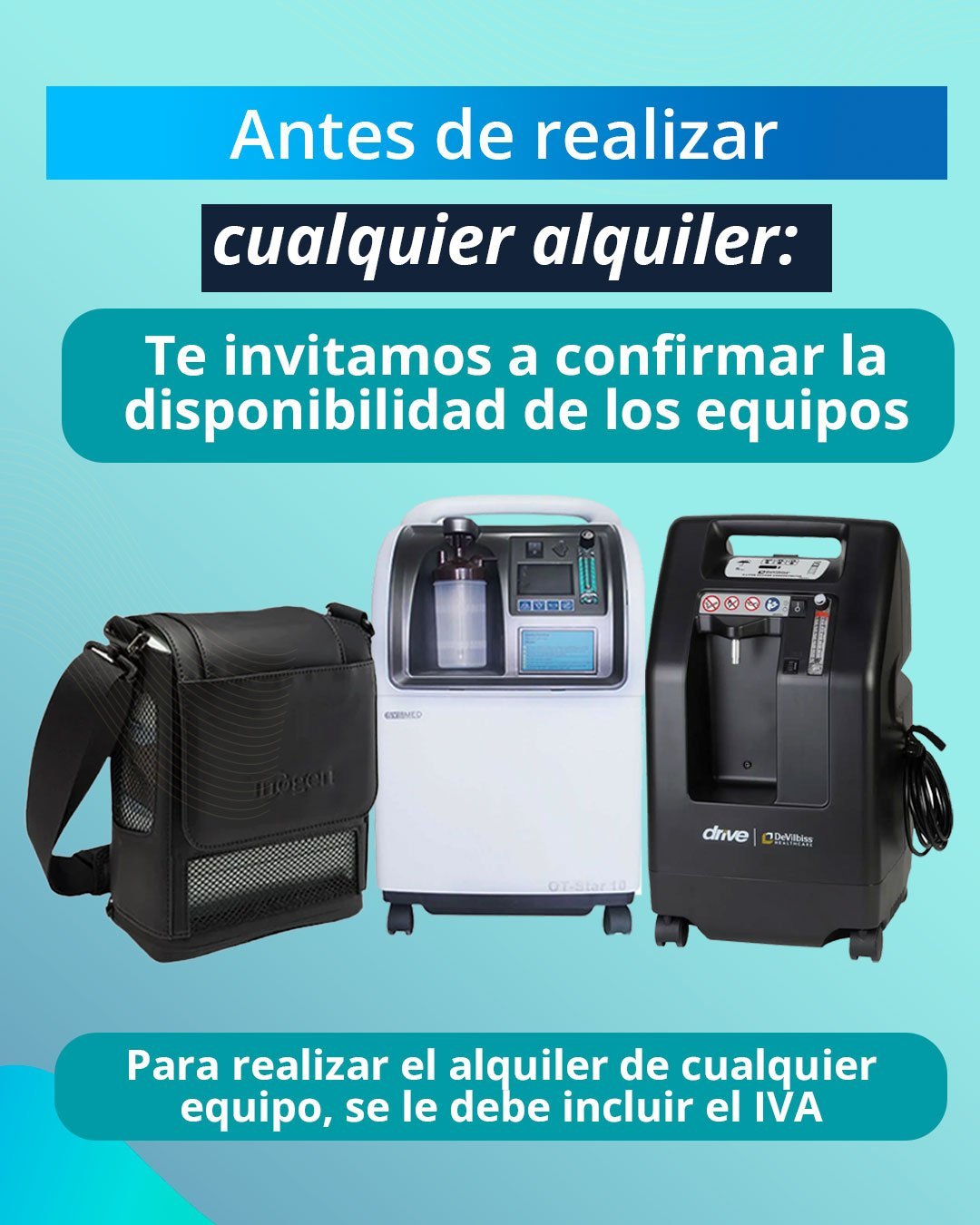 alquiler de concentradores de oxígeno bogotá