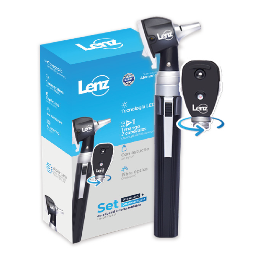 Kit de organos(otoscopio y oftalmoscopio con cabezal intercambiable) Lenz - HS OTP10S A