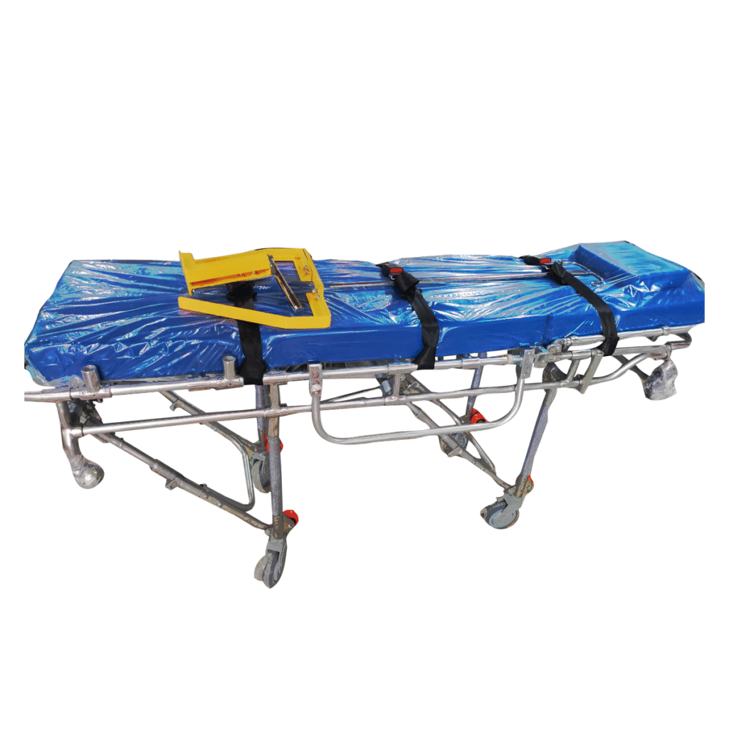 Camlla para ambulancia de dos niveles con patas abatibles Coimpormedica