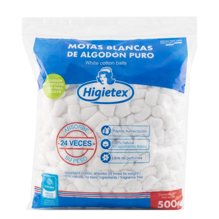 Paquete de torundas de algodón x 500gr