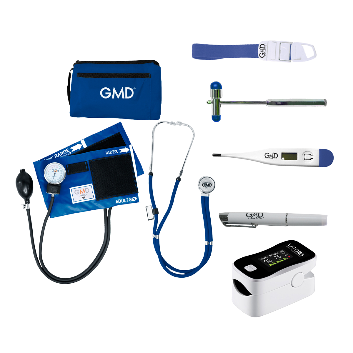 kit de enfermeria completo con oximetro