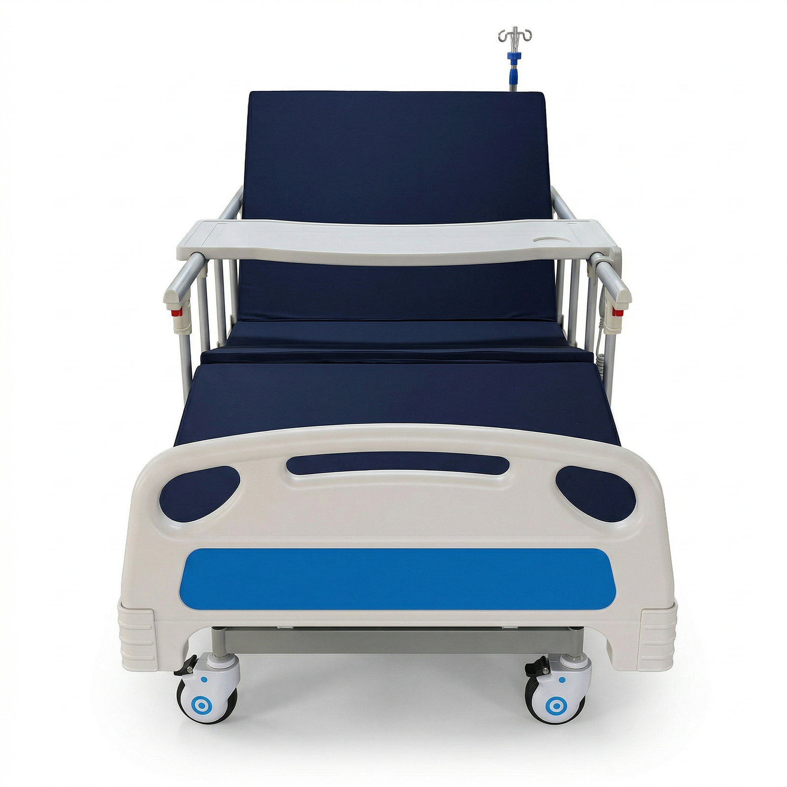 Cama eléctrica hospitalaria 3 funciones Konfort Plus - Con colchóneta, barandas y bandeja de alimentación - Imagen 2